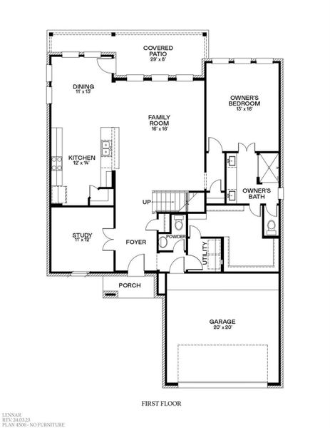 2D floor plan layout of this home in The Preserve at Rosenberg, Rosenberg, TX (Image 5). 2D floor plan layout of this home in The Preserve at Rosenberg, Rosenberg, TX (Image 5).