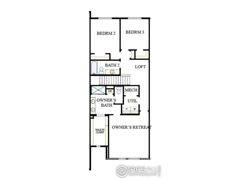 2D floor plan layout of this home in Kinston Mainstreet Townhomes, Loveland, CO (Image 4). 2D floor plan layout of this home in Kinston Mainstreet Townhomes, Loveland, CO (Image 4).