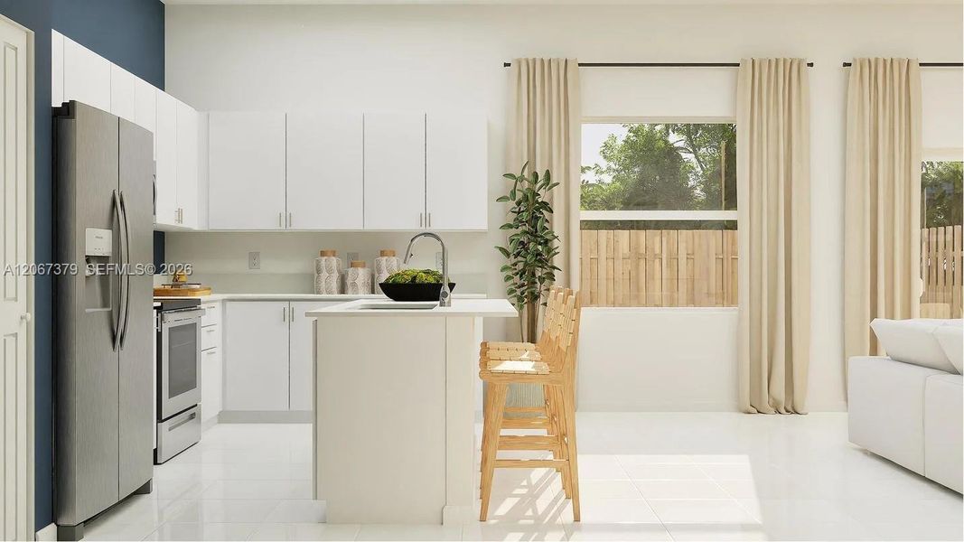 Furnished interior view inside a new home in Coral Landings, Miami (Image 9).