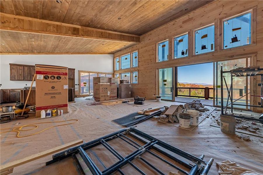 In-progress construction of a new home in , Blue Ridge, GA (Image 20).