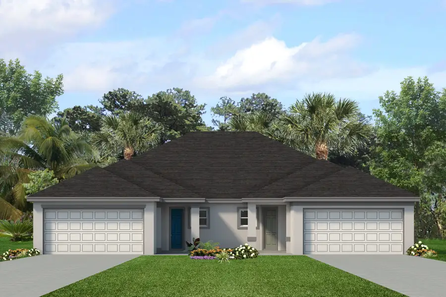 Representative exterior photo of a completed home built from the Harbor by Park Square Residential in Leela Reserve, Tavares, FL (Image 1). Representative exterior photo of a completed home built from the Harbor by Park Square Residential in Leela Reserve, Tavares, FL (Image 1).