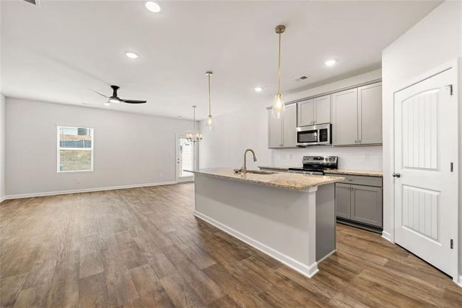 Furnished interior view inside a new home in Carolina, Palmetto (Image 4). Furnished interior view inside a new home in Carolina, Palmetto (Image 4).