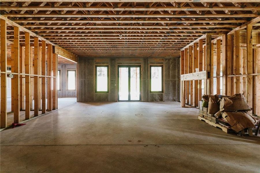 In-progress construction of a new home in , Canton, GA (Image 64).
