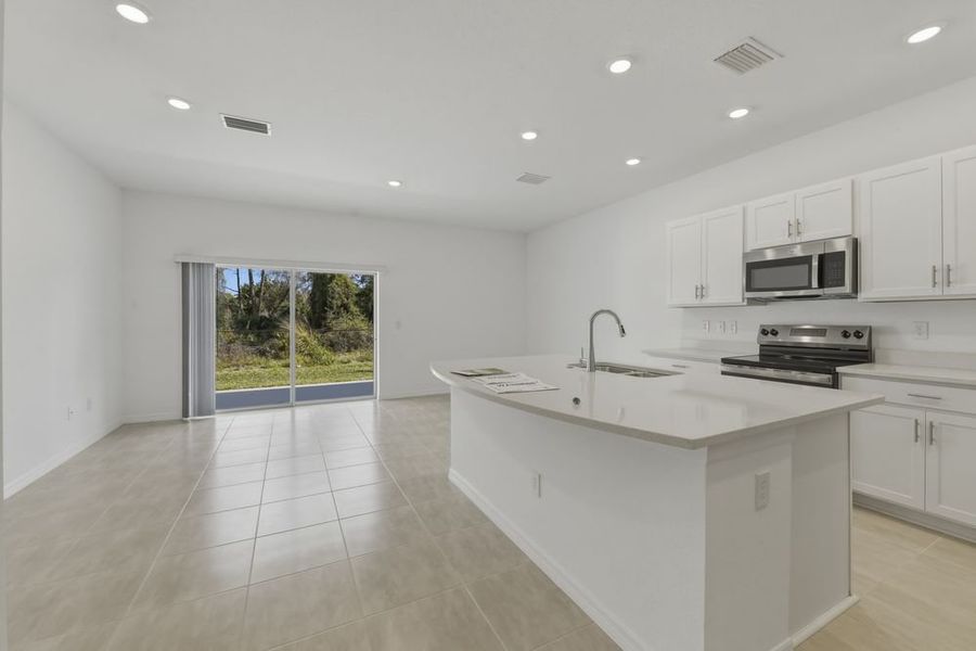 Furnished interior view inside a new home in Vinterra Townhomes, Nokomis (Image 6). Furnished interior view inside a new home in Vinterra Townhomes, Nokomis (Image 6).