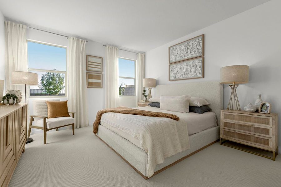 Representative furnished interior of a home built from the 1439 Modeled by KB Home in The Traditions at Teravalis, Buckeye (Image 7).