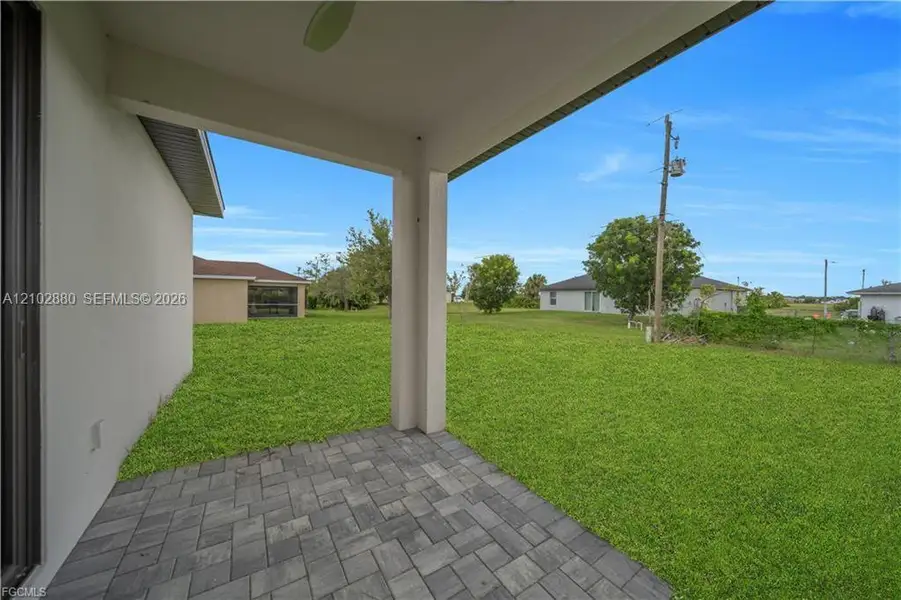 Exterior details and patio area of a home in , Cape Coral (Image 21). Exterior details and patio area of a home in , Cape Coral (Image 21).
