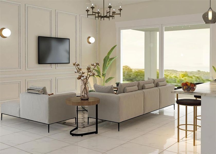 Furnished interior view inside a new home in , Port Charlotte (Image 5).