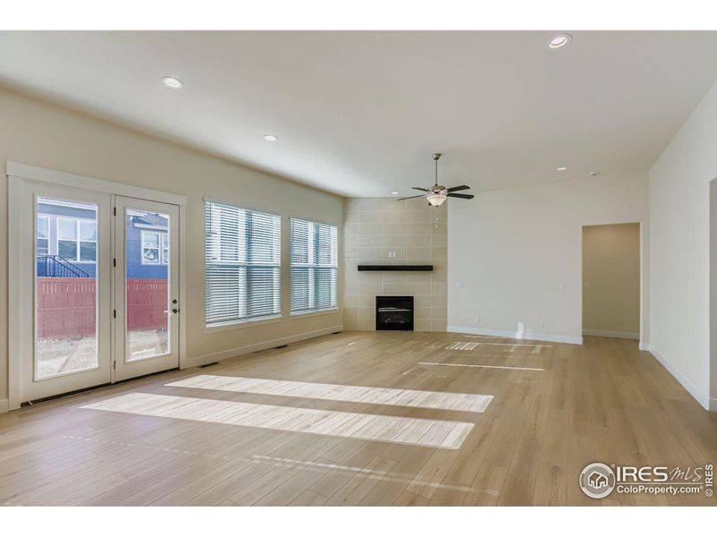 Spacious, unfurnished interior of a new home in RainDance National 60/70, Windsor (Image 16).