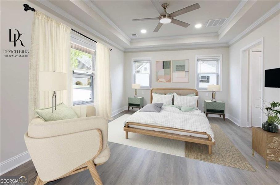 Furnished interior view inside a new home in , Atlanta (Image 6).