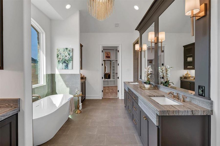 Furnished interior view inside a new home in , Aledo (Image 11).