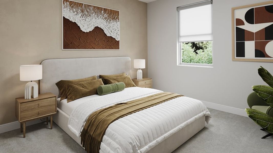 Representative furnished interior of a home built from the Seaside by Taylor Morrison in Center Lake Ranch Community Group Page, St. Cloud (Image 13).