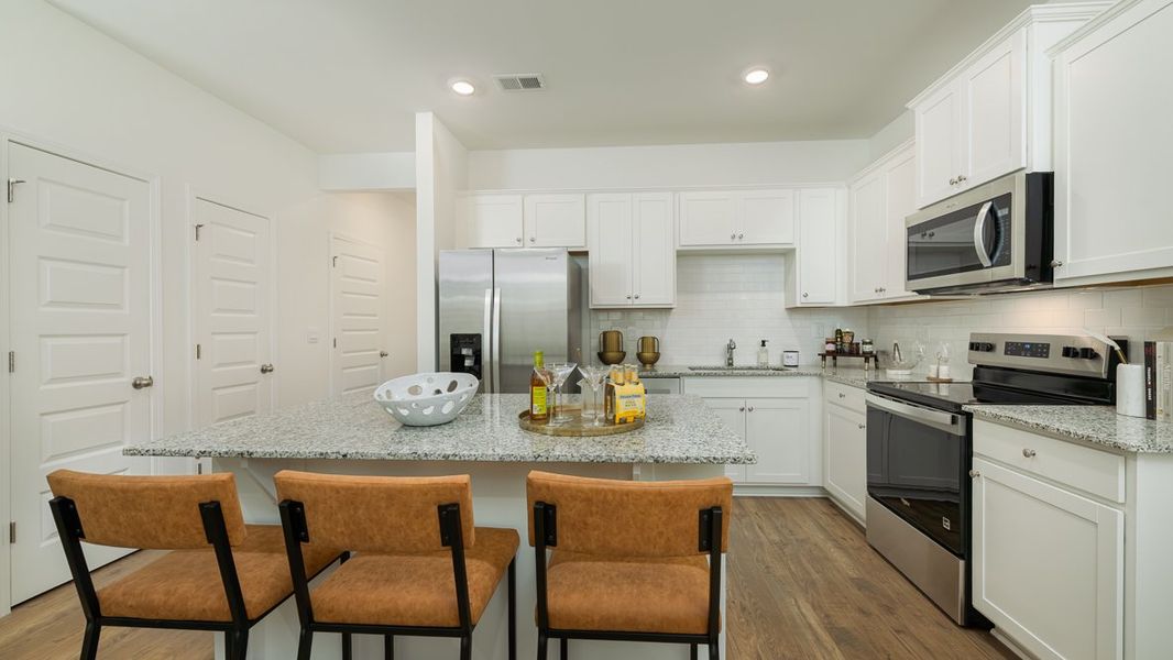Furnished interior view inside a new home in Towns at Monroe, Atlanta (Image 4).