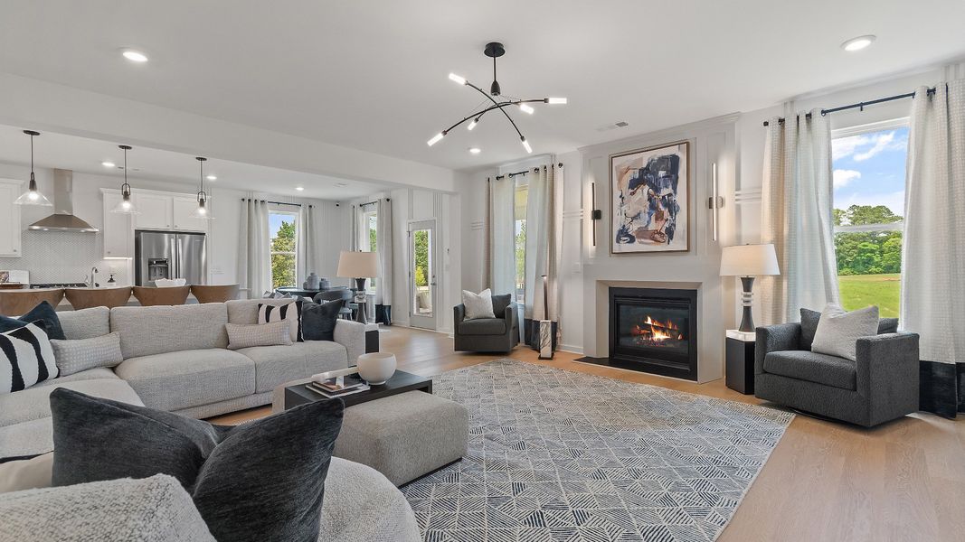 Representative furnished interior of a home built from the Rosemary II by DRB Homes in Saddleridge, Senoia (Image 6).