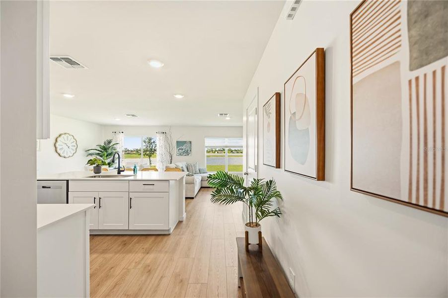 Furnished interior view inside a new home in Central Parc, North Port (Image 16).