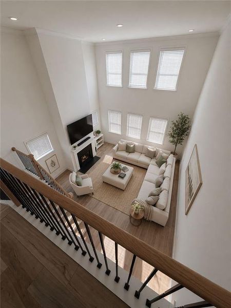 Furnished interior view inside a new home in , Dallas (Image 7).