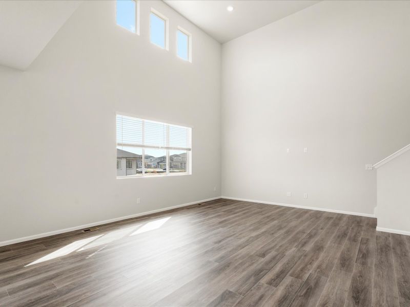 Spacious, unfurnished interior of a new home in Buffalo Highlands: The Flora Collection, Commerce City (Image 10).