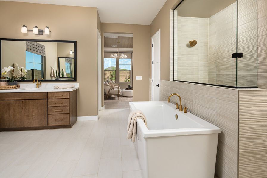 Representative furnished interior of a home built from the Tyndall by Taylor Morrison in Verdin Summit Collection, Phoenix (Image 10).