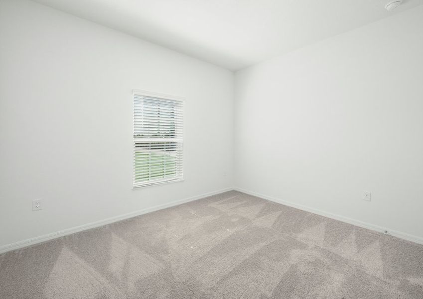 Each secondary bedroom comes with plush carpeting and a ceiling fan Each secondary bedroom comes with plush carpeting and a ceiling fan