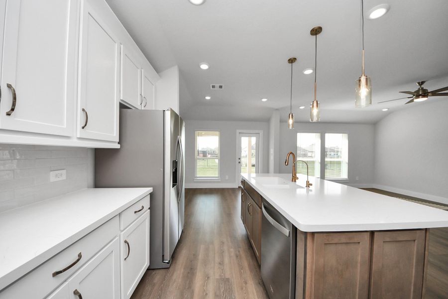 Furnished interior view inside a new home in Laurel Landing: Landmark Collection, Alvin (Image 14). Furnished interior view inside a new home in Laurel Landing: Landmark Collection, Alvin (Image 14).
