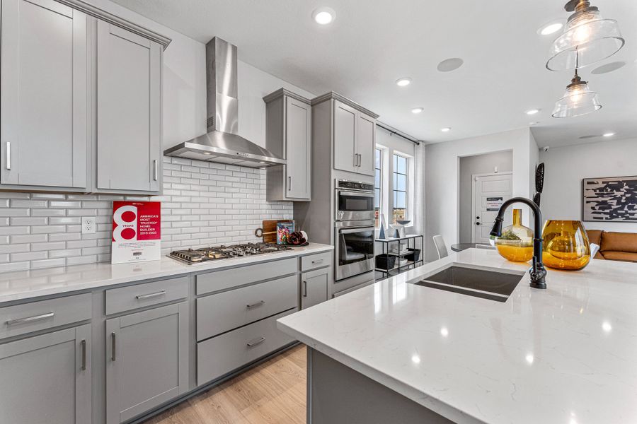 Furnished interior view inside a new home in Parterre, Thornton (Image 5). Furnished interior view inside a new home in Parterre, Thornton (Image 5).
