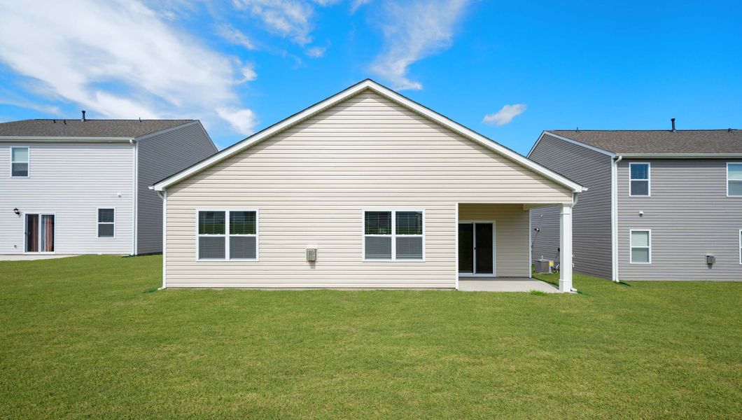 Front exterior of a new home in Waverly Station, Greenwood, SC, highlighting curb appeal (Image 2).