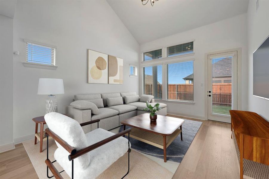 Furnished interior view inside a new home in Creekshaw – Gardens, Royse City (Image 9).