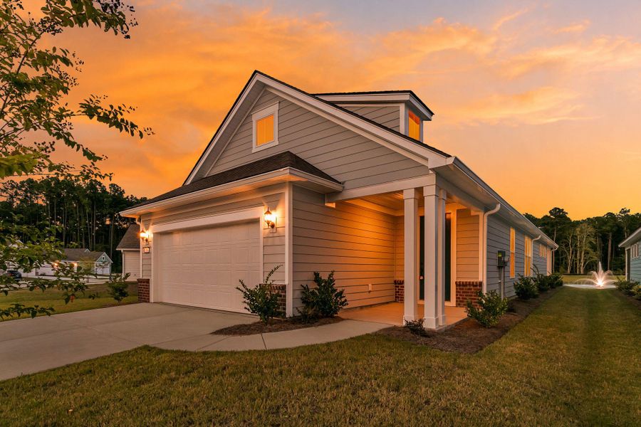 Front exterior of a new home in , Summerville, SC, highlighting curb appeal (Image 23).