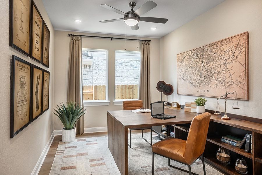 Representative furnished interior of a home built from the Carmine by Taylor Morrison in 6 Creeks 55s, Kyle (Image 8).