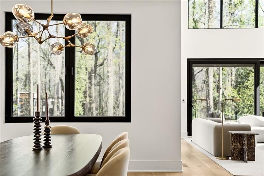 Furnished interior view inside a new home in , Atlanta (Image 17).