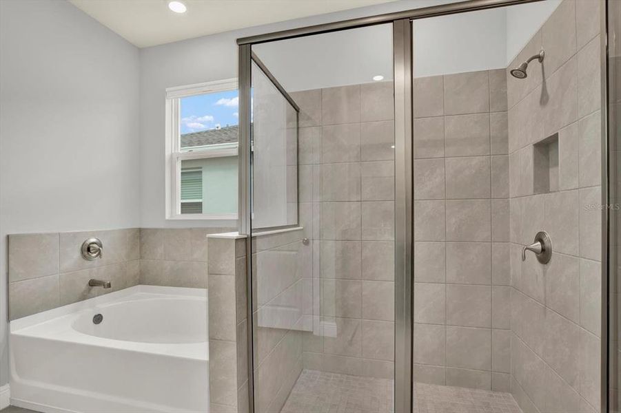 Furnished interior view inside a new home in Woodcreek, Wesley Chapel (Image 46).