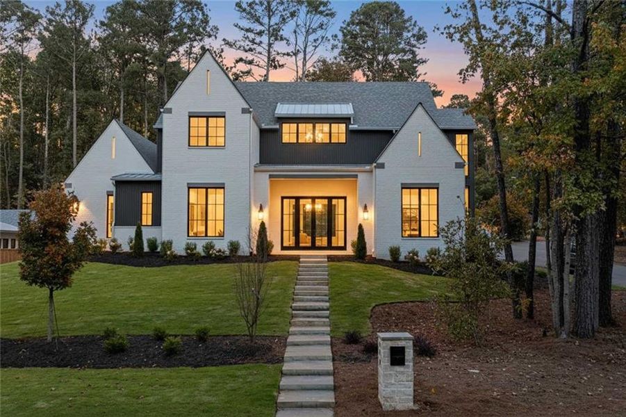 Front exterior of a new home in , Alpharetta, GA, highlighting curb appeal (Image 2).