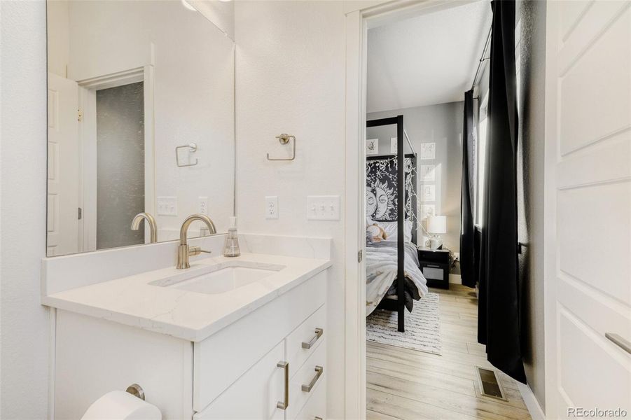 Furnished interior view inside a new home in Lyric at RidgeGate, Parker (Image 22).