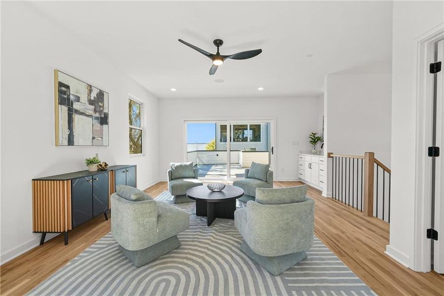 Furnished interior view inside a new home in , Atlanta (Image 8).