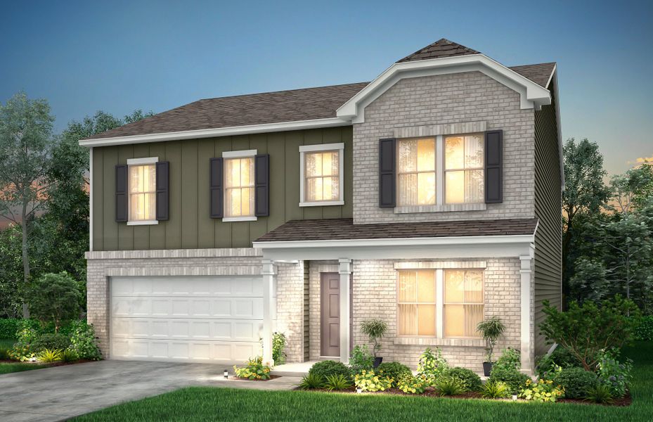 Front exterior of a new home in Copes Crossing, White House, TN, highlighting curb appeal (Image 24).