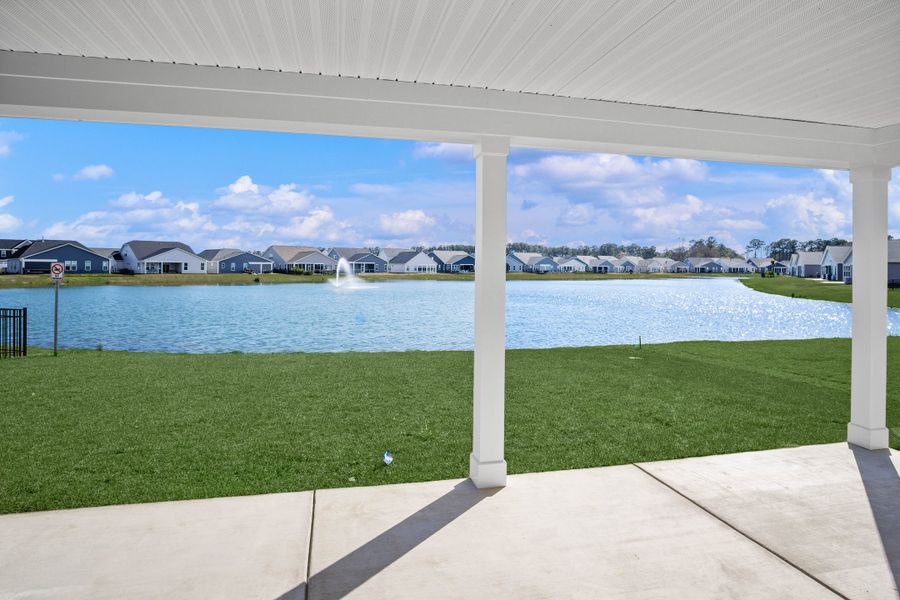 Exterior details and patio area of a home in Bridgewater - Shorehaven Village, Little River (Image 4).