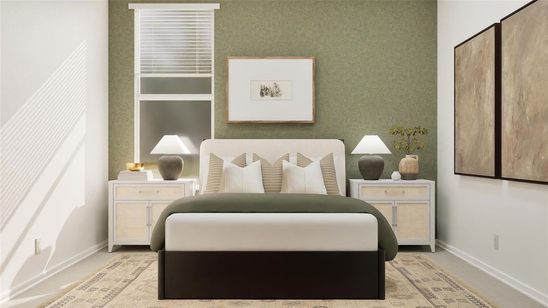 Furnished interior view inside a new home in Samara, League City (Image 20).