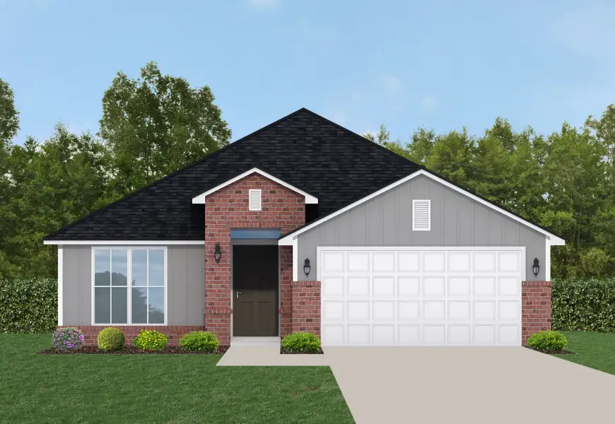 Representative exterior photo of a completed home built from the 1820 by Adams Homes in Flagler Estates, Hastings, FL (Image 40).