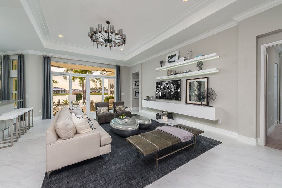 Representative furnished interior of a home built from the Julia by GL Homes in Valencia Grand (55+), Boynton Beach (Image 4).