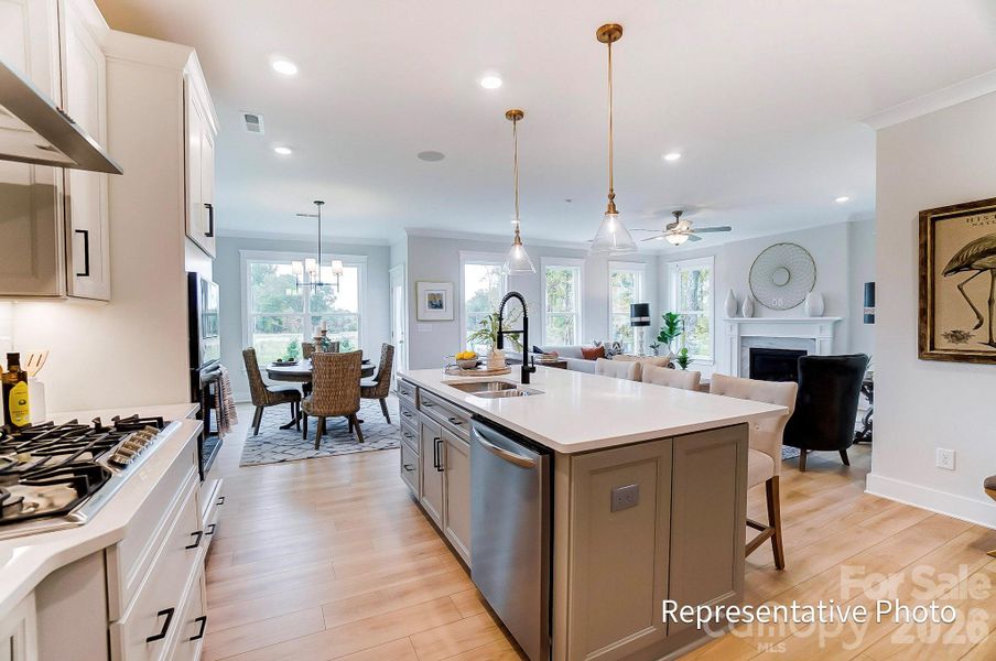 Furnished interior view inside a new home in Caldwell Forest, Charlotte (Image 18).