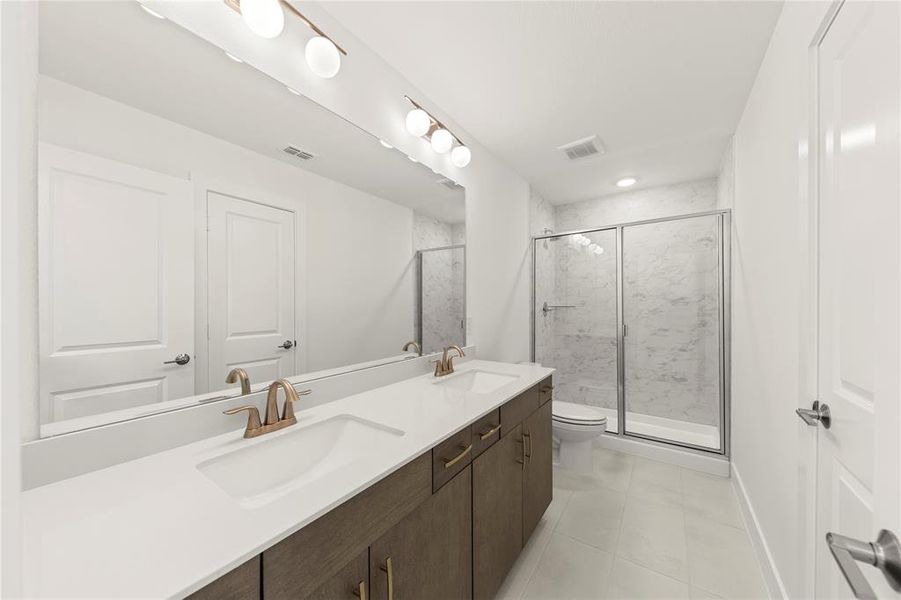 Furnished interior view inside a new home in Inspiration Collection at Union Park, Little Elm (Image 7).