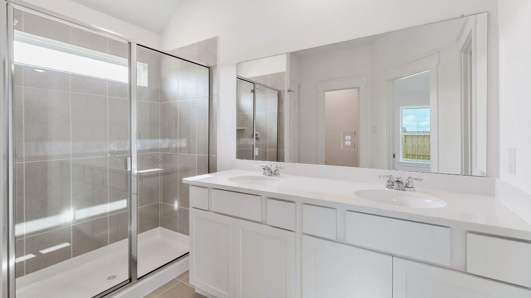 Furnished interior view inside a new home in Cielo, Conroe (Image 25). Furnished interior view inside a new home in Cielo, Conroe (Image 25).