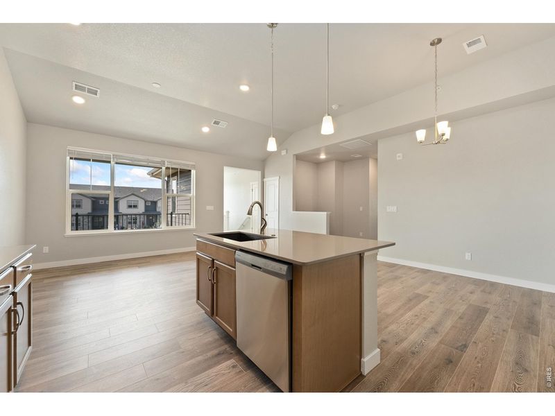 Furnished interior view inside a new home in The Lakes at Centerra, Loveland (Image 5).