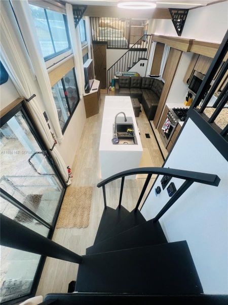 Convenient wide step staircase Convenient wide step staircase