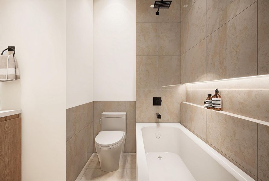 Upstairs secondary ensuite bedroom.