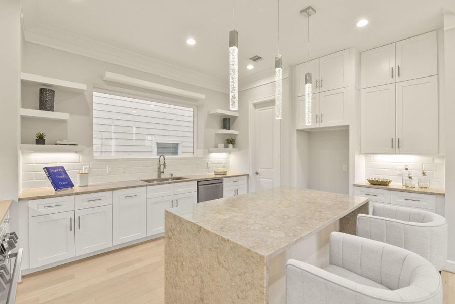 Furnished interior view inside a new home in , Houston (Image 12).