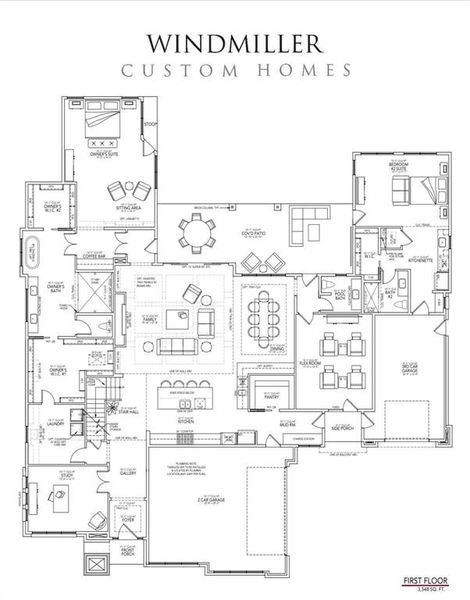 2D floor plan layout of this home in The Highlands, Northlake, TX (Image 5).