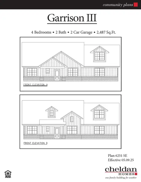 Representative rendering of the exterior for the Garrison III by Cheldan Homes (Image 1). Representative rendering of the exterior for the Garrison III by Cheldan Homes (Image 1).