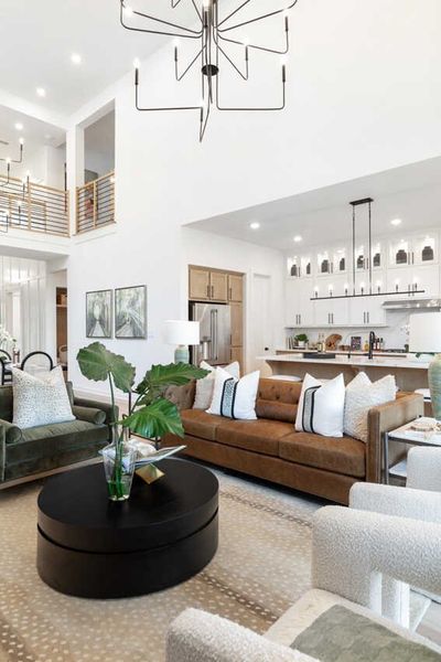 Representative furnished interior of a home built from the Fordham Plan by Highland Homes in Wellington: Artisan Series - 50ft lots, Fort Worth (Image 18).