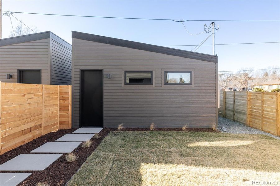 Exterior details and patio area of a home in , Denver (Image 25).