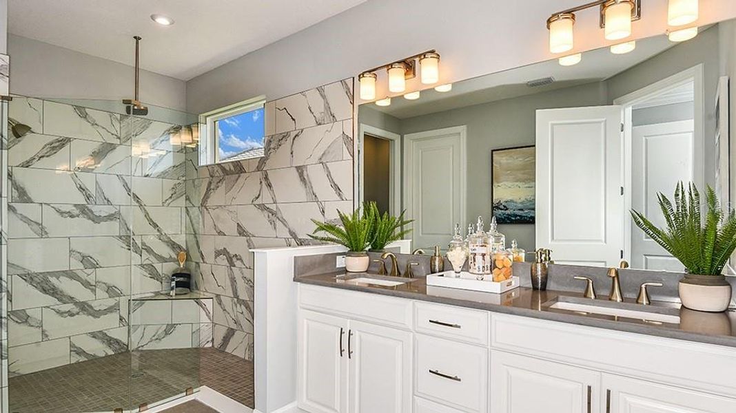 Furnished interior view inside a new home in Esplanade at Wiregrass Ranch, Wesley Chapel (Image 7). Furnished interior view inside a new home in Esplanade at Wiregrass Ranch, Wesley Chapel (Image 7).